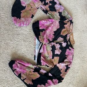 Nasty Gal Pink Floral Blouse